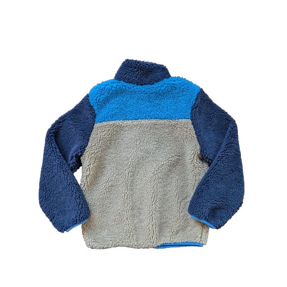 H&M Sherpa boy jacket fleece size 8/10 year old blue - Picture 7 of 7